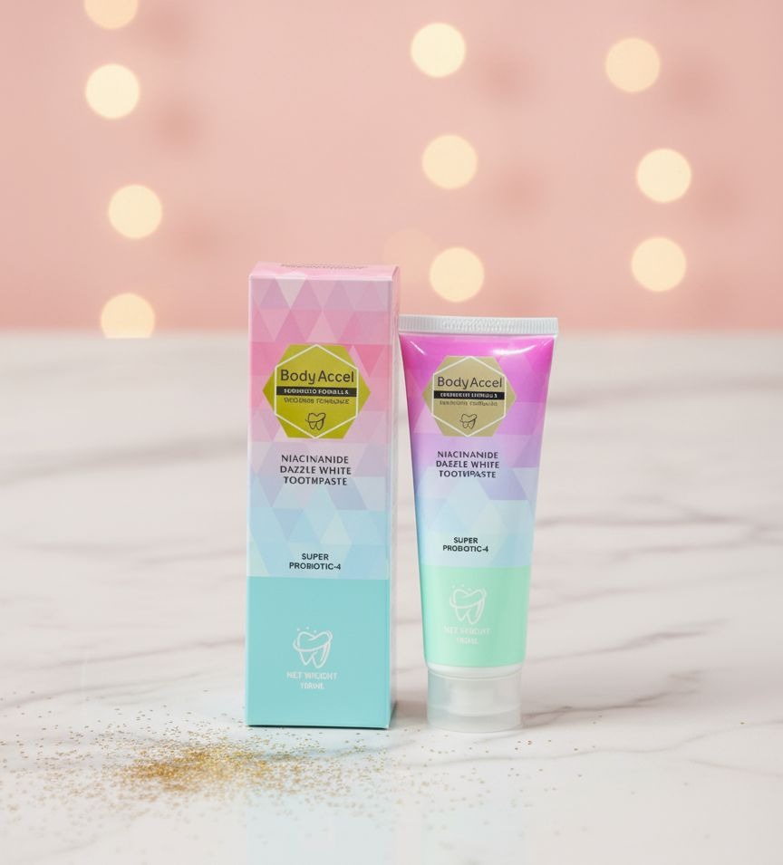 Body Accel Niacinamide Toothpaste – Advanced Whitening & Probiotic Care