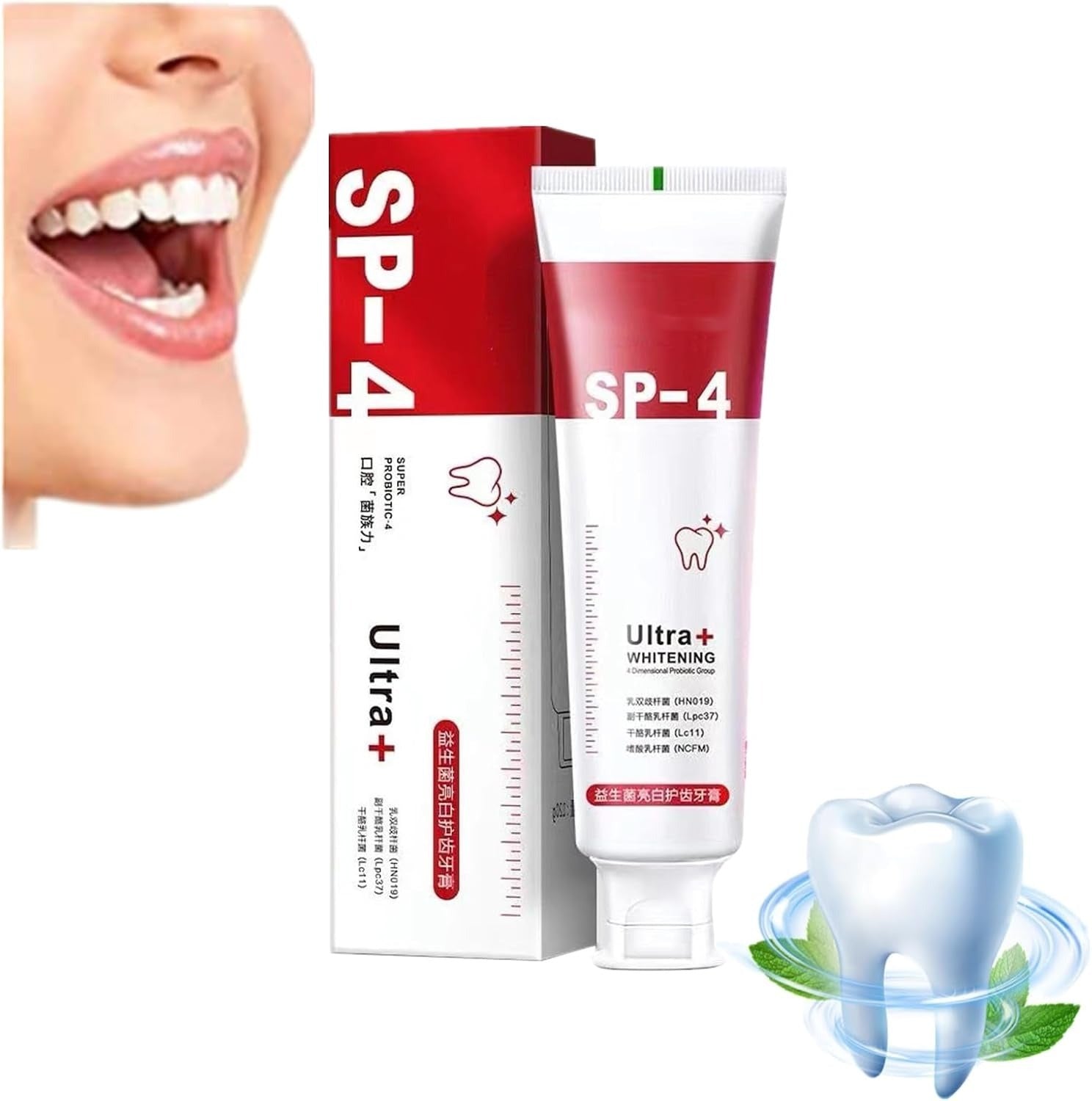 YAYASHI SP-4 Probiotic Toothpaste – Ultra Whitening & Fresh Breath