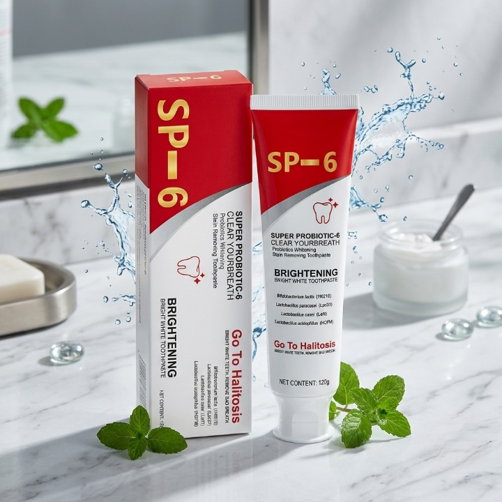 Premium SP-6 Ultra Whitening Probiotic Toothpaste – Advanced Stain Removal & Fresh Breath