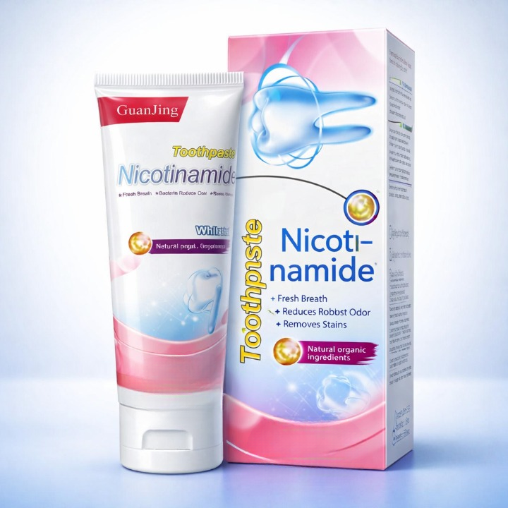 GuanJing Nicotinamide Teeth Whitening Toothpaste – Stain Removal & Fresh Breath