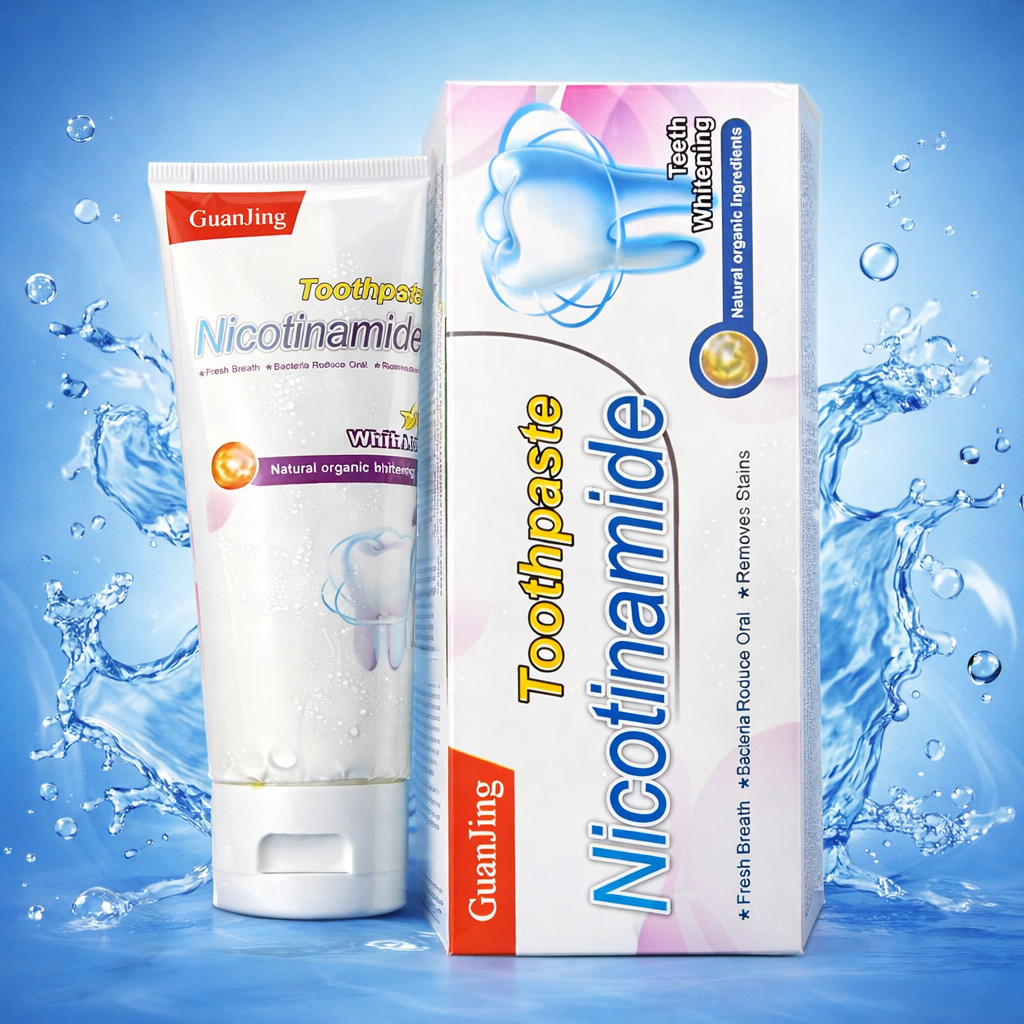 GuanJing Nicotinamide Teeth Whitening Toothpaste – Stain Removal & Fresh Breath