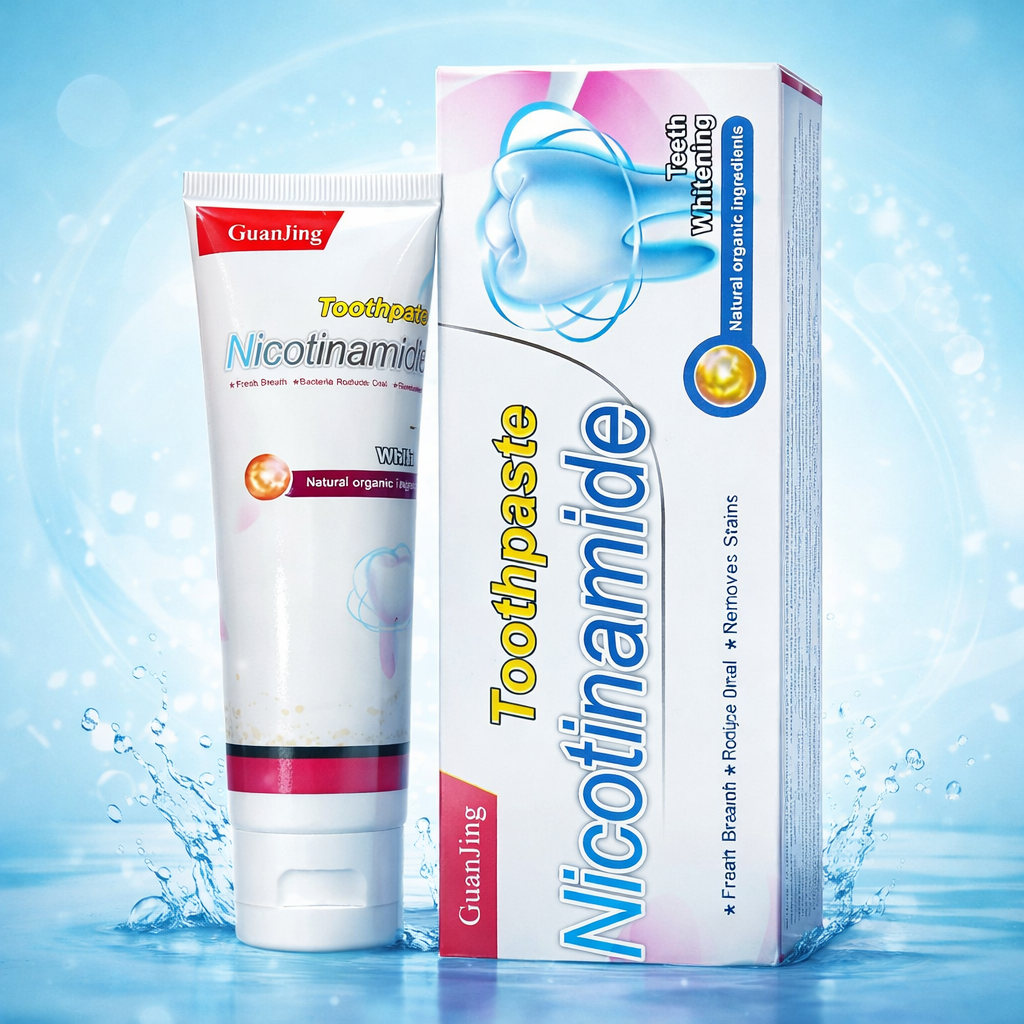 GuanJing Nicotinamide Teeth Whitening Toothpaste – Stain Removal & Fresh Breath
